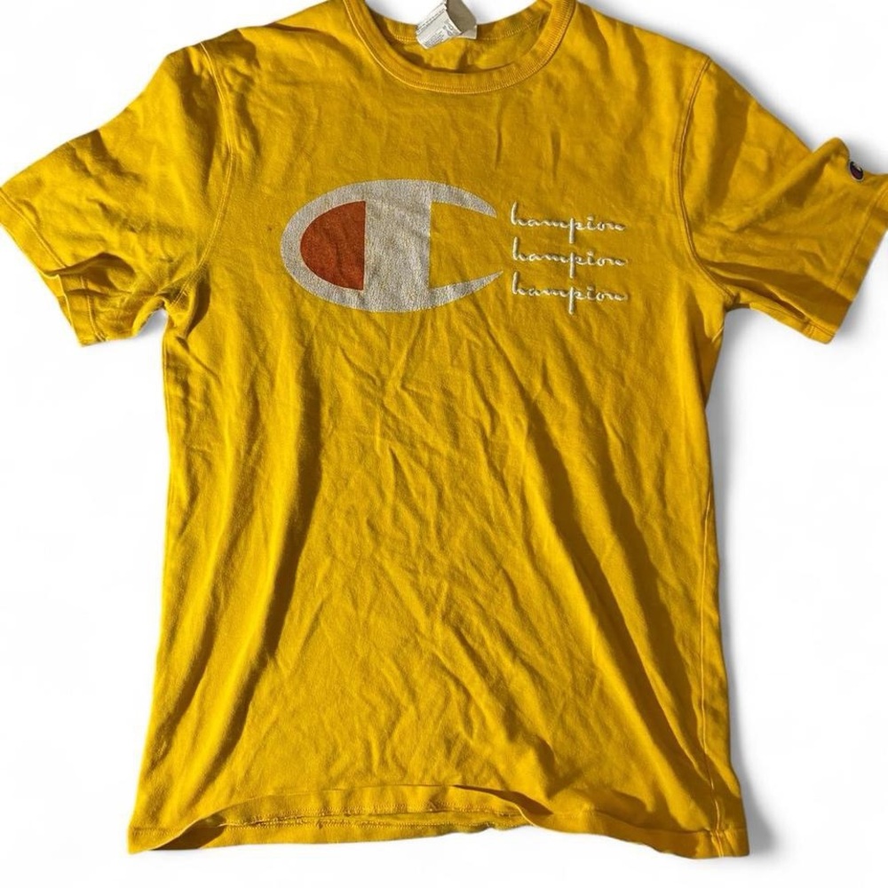 Champion Heritage Bright Yellow Athletic T-Shirt